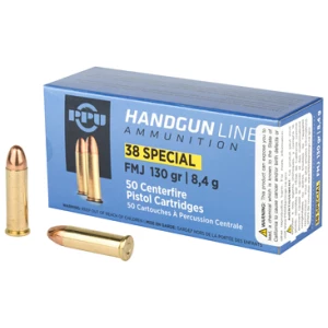 PPU 38SPL FMJ 130GR 50/500