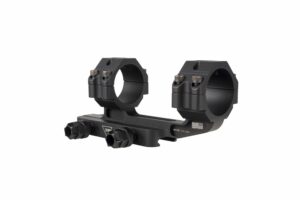 Black scope mount with rail attachment