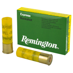 Remington Express buckshot box and shotgun shells