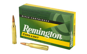 Remington Core-Lokt rifle cartridges box and bullets