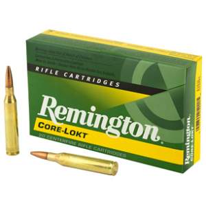 Remington Core-Lokt rifle cartridges box and bullets