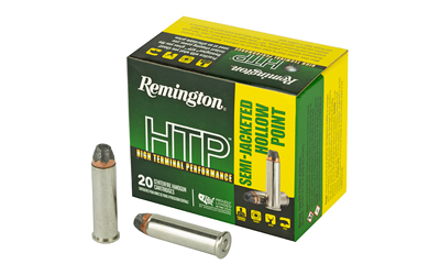 Remington HTP ammunition box with two cartridges