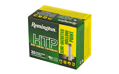 Remington HTP semi-jacketed hollow point ammunition box