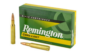 Remington Core-Lokt rifle cartridges box and bullets