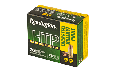 Remington HTP jacketed hollow point ammunition box