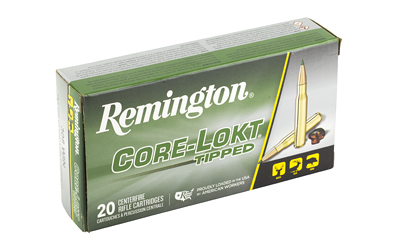 Remington Core-Lokt Tipped rifle ammunition box