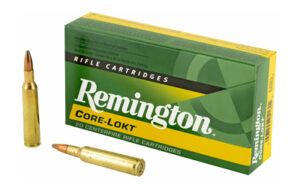 Remington Core-Lokt rifle cartridges box and bullets