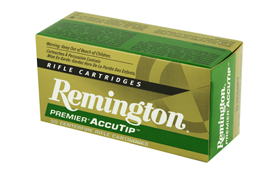 Remington Premier AccuTip rifle cartridges box