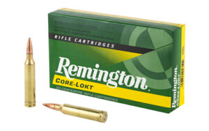 Remington Core-Lokt rifle cartridges box and bullets