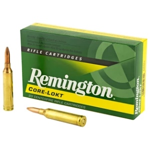 Remington Core-Lokt rifle cartridges box and bullets