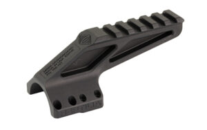 Black angled rail mount accessory