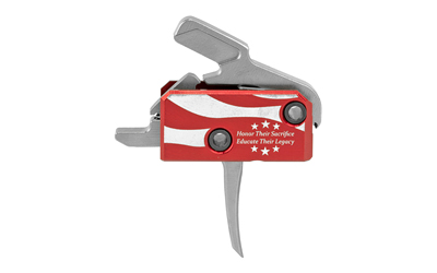 Red and gray tactical trigger mechanism
