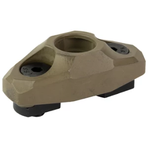 Tactical scope mount in tan color.
