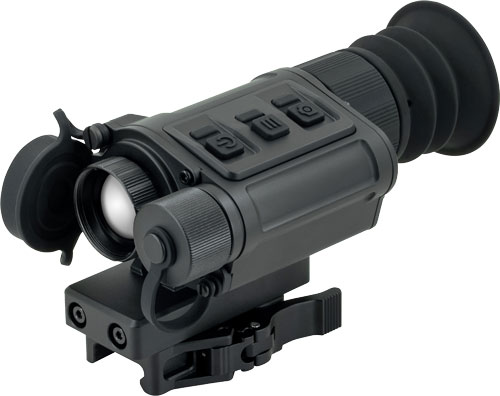 Thermal imaging rifle scope with mounting bracket