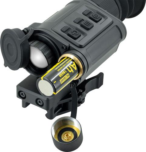 Night vision monocular with exposed AA battery