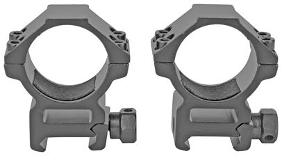 Tactical rifle scope mounts, gray steel rings