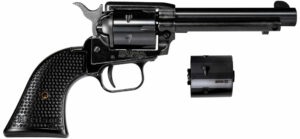 Black revolver with interchangeable cylinder