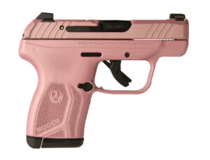 Pink Ruger compact .380 semi-automatic handgun