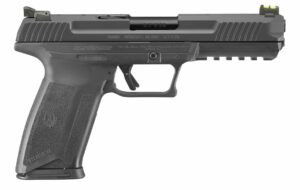 Ruger-57 semi-automatic pistol on white background