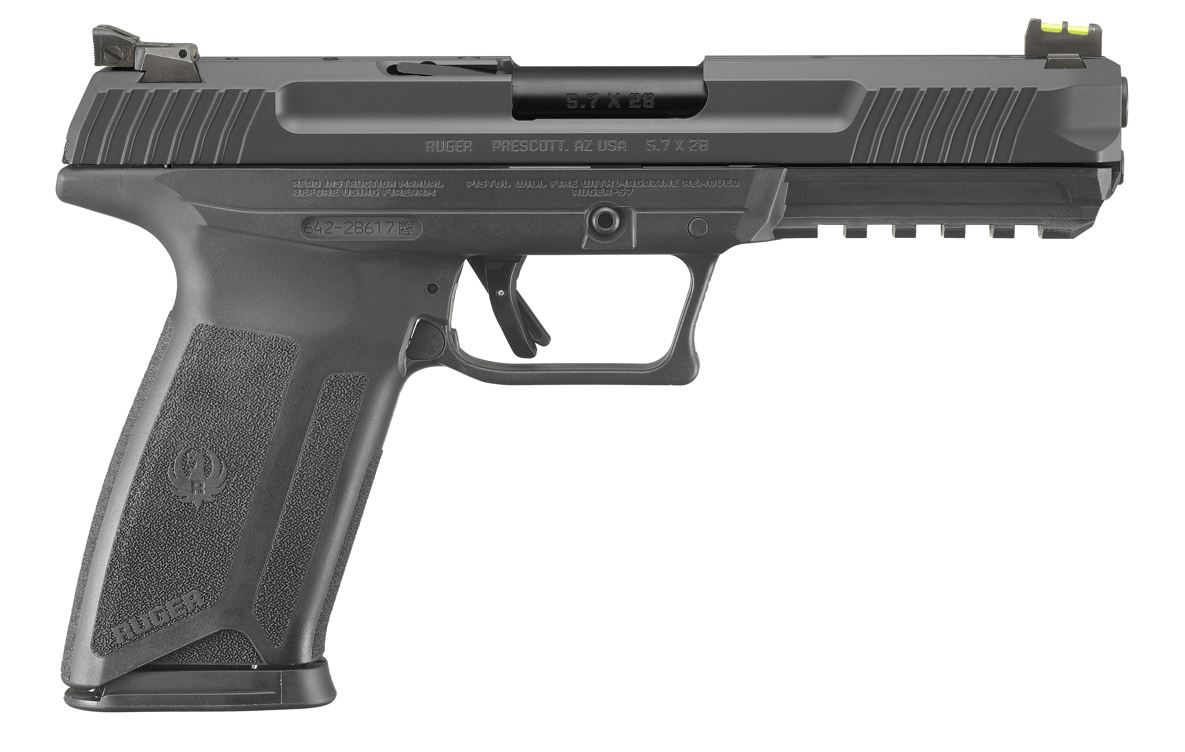 RUGER 57 5.7X28MM PRO ADJ. - SIGHTS 20-SHOT BLACK