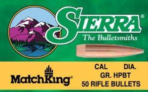 Sierra MatchKing 50-grain HPBT rifle bullets