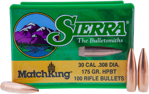 Sierra MatchKing 30 cal rifle bullet box