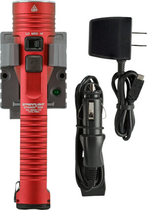 STREAMLIGHT STINGER 2020 LED - W/120V AC/12V DC CHARGER RED