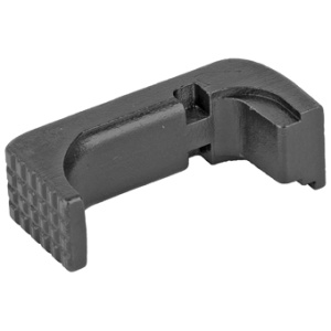 Black metal gun accessory extension piece