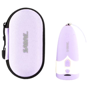 Purple carrying case and electronic device with logo