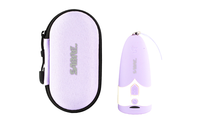 Purple carrying case and electronic device with logo