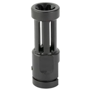 Metal cylindrical rifle flash hider accessory