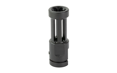 Metal cylindrical rifle flash hider accessory
