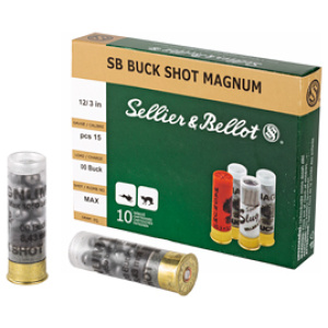 S&B 12GA 3" 00 15PEL 10/250
