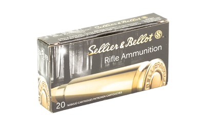 Sellier & Bellot rifle ammunition box, 20 cartridges