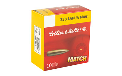 Sellier & Bellot Rifle Ammunition .338 Lapua Mag 300gr HPBT 2713 fps 10/ct - Image 2