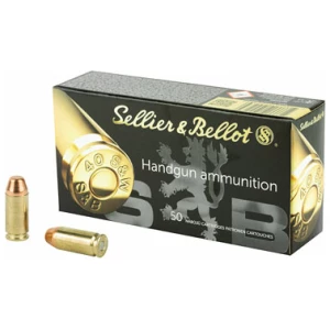 Sellier & Bellot Pistol & Revolver Ammo .40 S&W 180 gr FMJ 50/ct