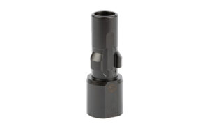Black metal socket adapter tool on white background