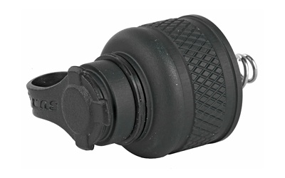 Black rubber protective cap with textured grip