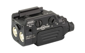 Black SureFire weapon-mounted tactical light and laser