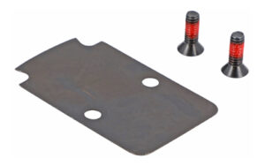 Metal backplate with screws for installation