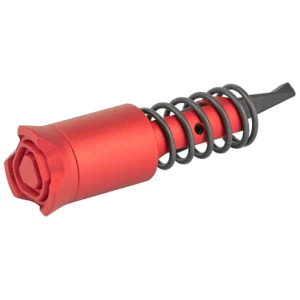 Red spring-loaded bolt action tool