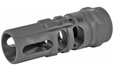 Metal firearm muzzle brake with side ports