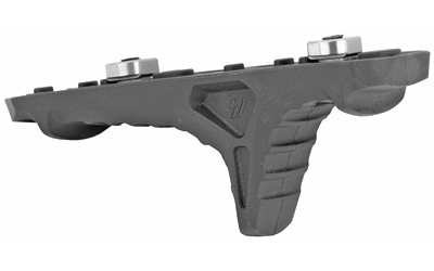 Tactical foregrip accessory with mounting bolts.