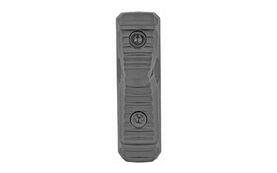 Textured black grip accessory with screws