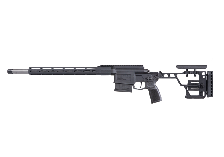 Modern tactical rifle with adjustable stock