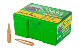 Green Sierra MatchKing ammo box with bullets