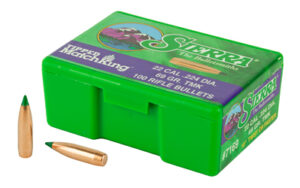 Sierra Tipped MatchKing .22 cal .224" 69 gr TMK MATCH 100/ct