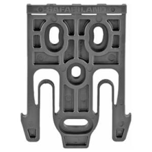 Black plastic holster mounting plate