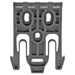 Black plastic holster mounting plate