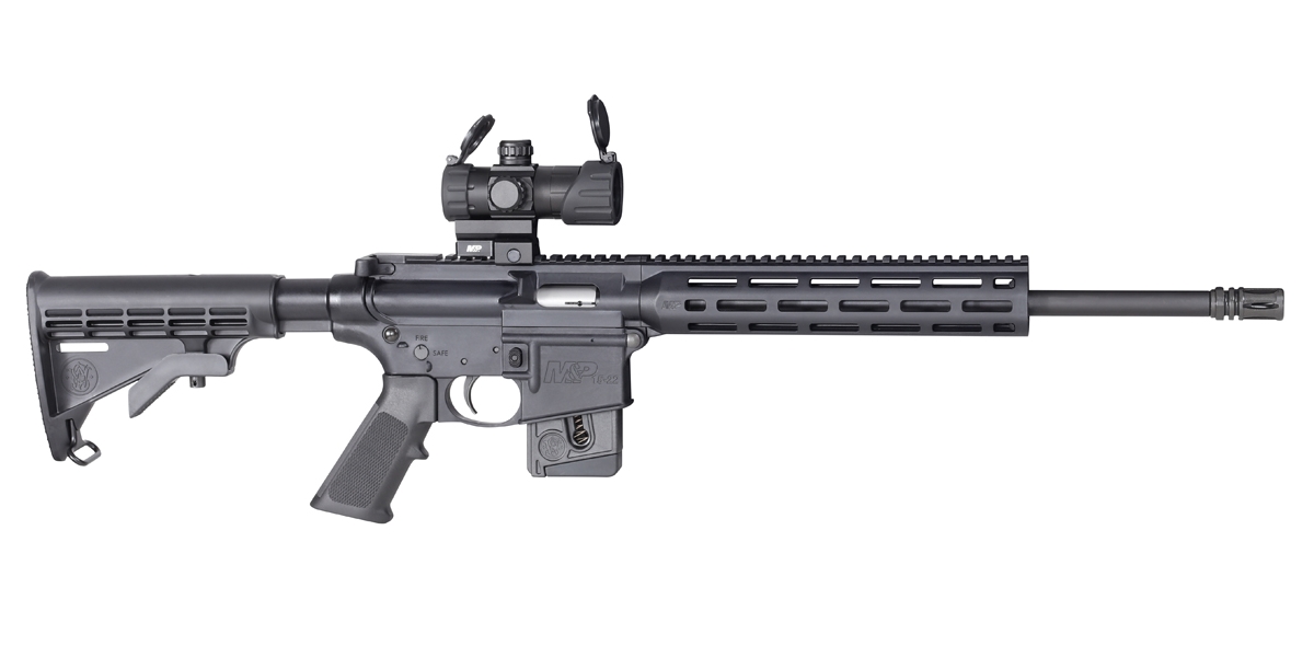 S&W M&P 15-22 Sport Rifle .22LR 10rd Magazine 16.5" Barrel with MP-100 M&P Red/Green Dot Optic